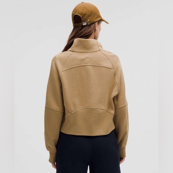 Lululemon Scuba Oversized Funnel-Neck Half Zip Filbert Tan - Picture 3 of 7